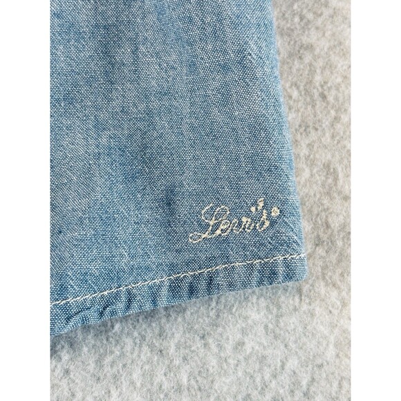 Levi's Amber Long Sleeve Blouse Square Neck Shirt 100% Cotton Flowy Medium - Picture 5 of 14